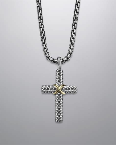 david yurman men's cross necklaces.